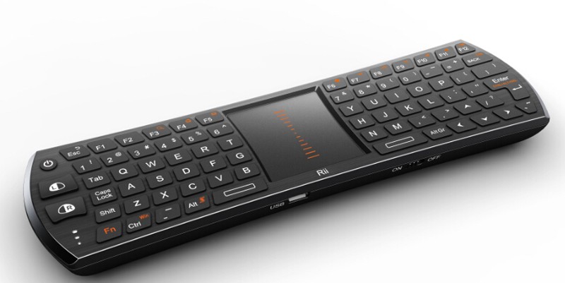Tastatura Smart TV Rii i24T cu touchpad compatibila Android OS, TV Box, iPad - imagine 5